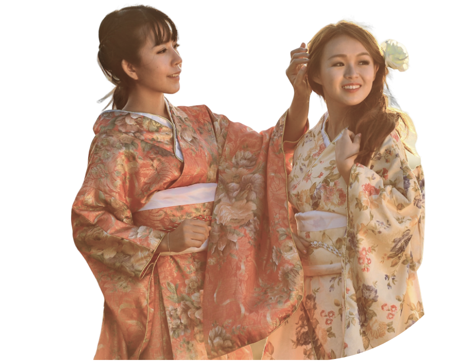 Gadis Jepang dengan pakaian Kimono melambangkan Agen Wisata Asli Jepang