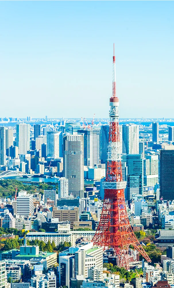 Tokyo Tower terletak di Shiba-Koen di Tokyo. Menjadi Simbol Ibukota di Jepang